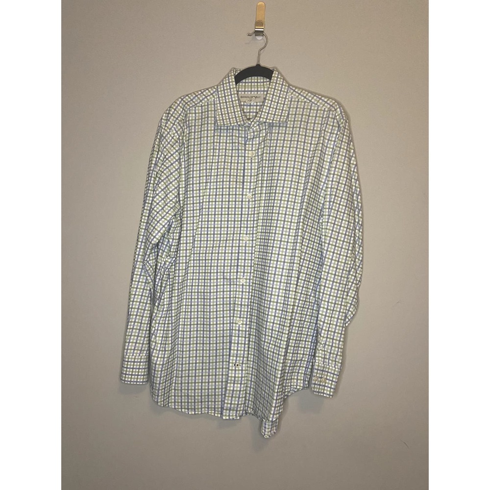 Banana Republic Plaid Men Shirt